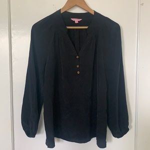 Lily Pulitzer Silk Peasant Shirt